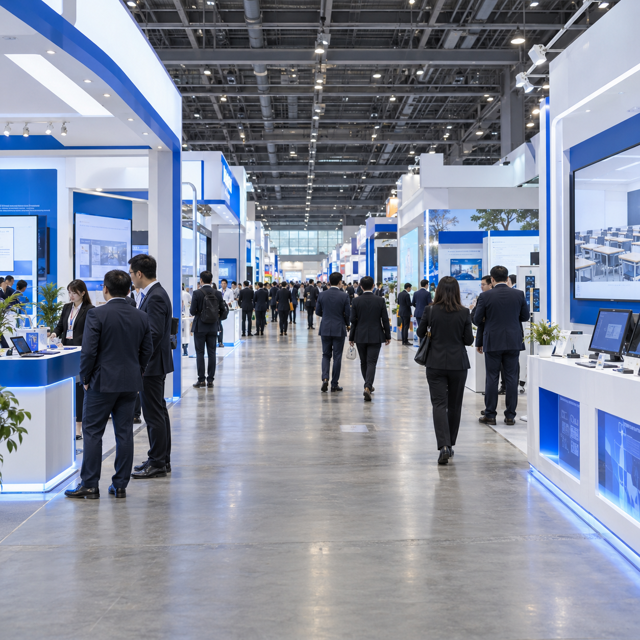 People gathering at an event
